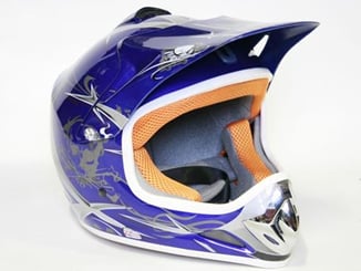 Helma Cross Kimo Nitro modrá - Materiál: HIGH TECH termoplastic ABS