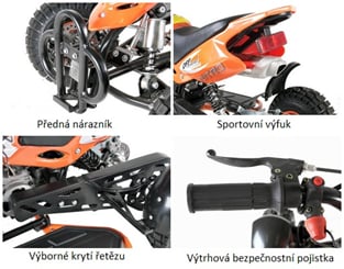 Čtyřkolka SIOS  49 ccm - Dětská čtyřkolka Nitro SIOS (8)