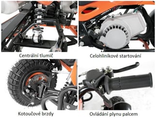 Čtyřkolka SIOS  49 ccm - Dětská čtyřkolka Nitro SIOS (9)