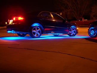 LED pásek  / Strip čelní - FLEXIBILE 24cm modrý - -