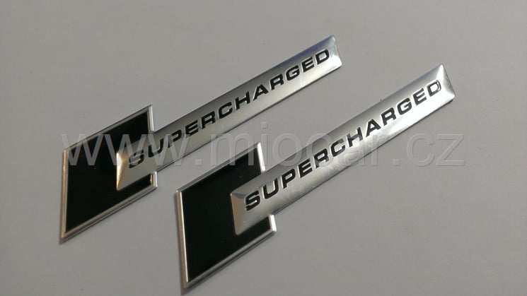 Alu samolepka SUPERCHARGED 2KS