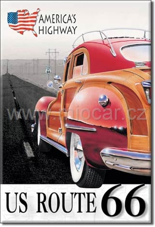 Magnetka US ROUTE 66 Woody