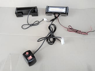 COB PREDÁTOR, LED stroboskopy 2x panel modrý 12-24V - PREDÁTOR, stroboskopy