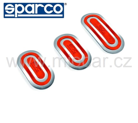 Hliníkové nášlapy pedálu SPARCO URBAN červené