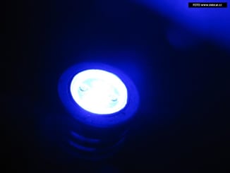 LED SMD žárovky bezpaticové  12V T10 2ks modrá - Real foto SMD T10 modrá barva (3).JPG