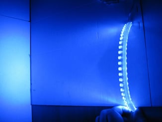 LED pásek  / Strip čelní - FLEXIBILE 24cm modrý - led strip , lediodový pásek modrá  barva (5).JPG