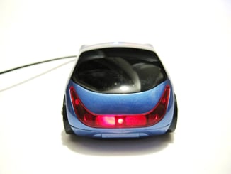 USB myš auto k PC optická tuning  svítící modrá - Operační systém: : WIN 98/ ME/ 2000, XP, Vista, Win 7
