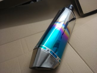 Výfuk na moto AK 460 pálený design  - Výfuk na moto AK 460 pálený design  (7)