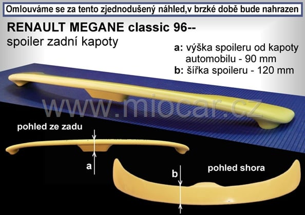 Renault Megane classic křídlo