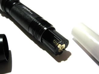 LED svítilna hliníková, 1x LED 3W, dobíjecí, ZOOM - led svítilna 3W, adapter na 3x AAA baterie + adapter na 1X nabíjecí baterie Li-ion 3.7V 4200mAH