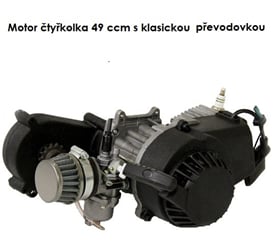 Motor na čtyřkolku 49 ccm, 2.5KW - Motor atv 49 ccm klasik