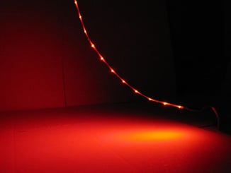 LED pásek / Strip boční - samolepící  FLEXIBILE 30cm červený - Led samolepící pásek červený (1).JPG