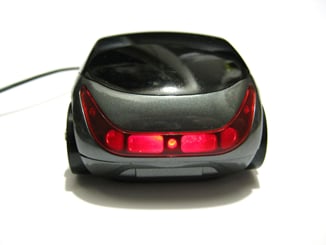 USB myš auto k PC optická tuning svítící grafitová - skvělí sportovní design