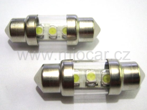 SUFIT SMD žárovka 3 x LED 12V bílá 2KS 
