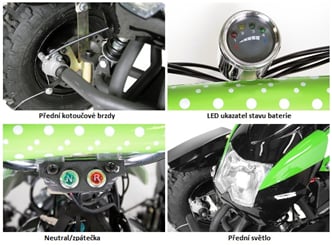 Elektrická čtyřkolka Cobra  800W - Dětská elektrická čtyřkolka se zpátečkou, výkoným motorem 800W (8)