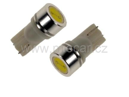 LED  SMD žárovky bezpaticové   12V T10 2ks bílá / barva světla 6000 K