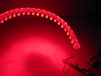 LED pásek / Strip čelní - FLEXIBILE 24cm červený - led strip , lediodový pásek červená  barva (4).JPG