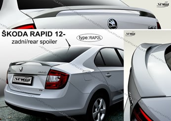 Škoda Rapid křídlo classic - Zadní spoiler - křídlo na Škoda Rapid r.v. 2012 -