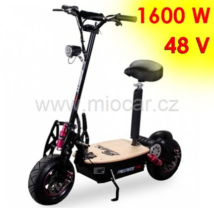 Elektrická koloběžka  Freeride PRO 1600 W 48V, s volnoběžkou
