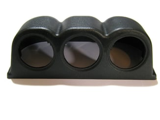 Držák / kaplička 3. budíků černá - Kaplička držák tří budíků o průměru 52mm