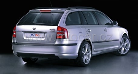  Škoda Octavia II. - Lemy blatníků, ABS černý s rastrem, Facelift - -