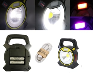 Pracovní, camping světlo LED COB dobíjecí - camping, pracovní světlo cob led (2) - kopie - kopie