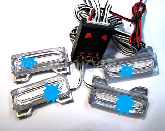 Stroboskopy do masky LED modré