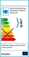 LED panel podhledový 18W, kulatý, studená bílá - LED_energeticky_stitek