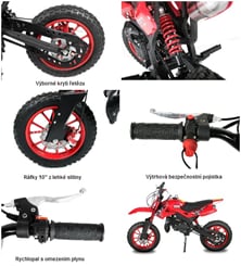 Minibike Hobbit Cross 49 ccm 10'' - Minibike Hobit cros (5)