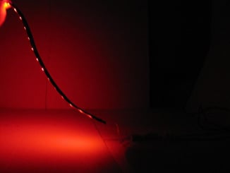 LED pásek / Strip boční - samolepící FLEXIBILE 60cm červený  - Led samolepící pásek červený (2).JPG