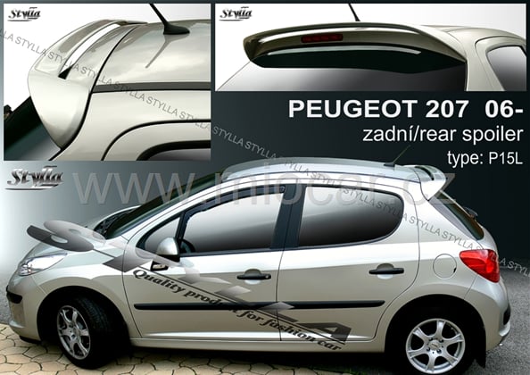 Peugeot 207 křídlo horní - stříška 5 DV 