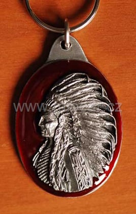 Přívěsek na klíče Indian Chief