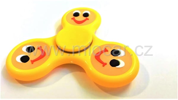 SPINNER Fidget smile, žlutý