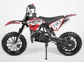 Minicross minibike Toxic 49 ccm 10'' - Minibike cros Toxis 49 ccm