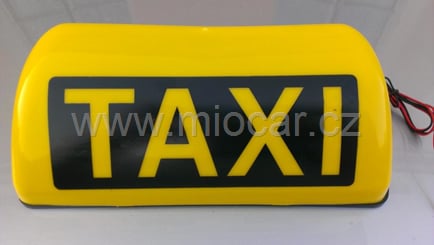 Taxi maják na střechu magnetický 12V, podsvícený - IMAG0561
