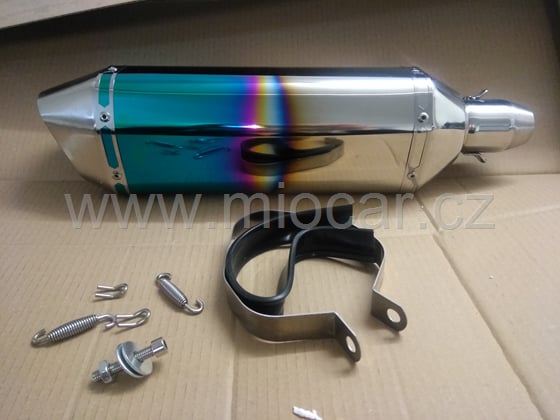 Výfuk na moto AK 460 pálený design 