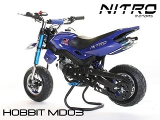 Minibike motard Hobbit Nitro Modrá - Hobit modrá (2).jpg