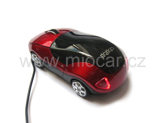 Myš auto k PC optická USB M7000 červená