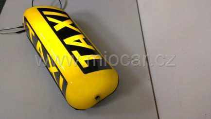 Taxi maják na střechu magnetický 12V, velký LED podsvícení - Taxi maják LED diodový magnetický (10)