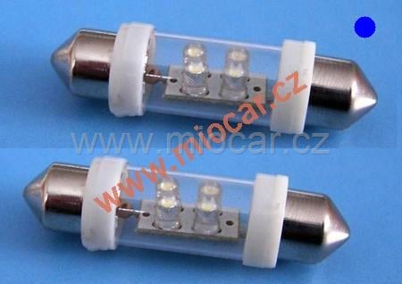SUFIT žárovka 4xLED 12V modrá v blistru, 2KS 