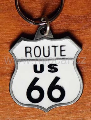 Přívěsek na klíče Route 66