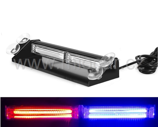 COB LED stroboskopy za okno modro červené