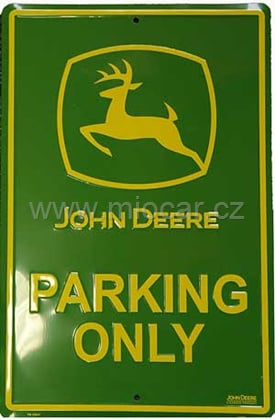John Deere Parking only - prolisovaná