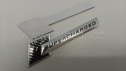 Alu samolepka SUPERCHARGED 2KS Carbon - supercharged samolepka carbon (5)
