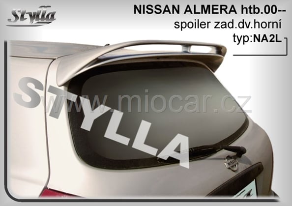 Nissan Almera HTB 00 dvojité horní křídlo