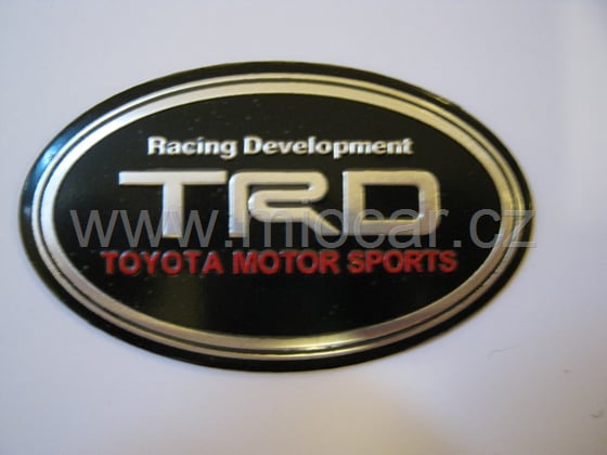 Alu samolepka TRD  Toyota motors sport