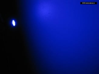 LED SMD žárovky bezpaticové  12V T10 2ks modrá - Real foto SMD T10 modrá barva (4).JPG