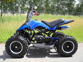 Čtyřkolka Racer 49 ccm - modrá (2)