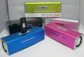Music Angel MP3 přehrávač 4 in 1 USB - flasch, SD, FM, Speaker černý - Sloty: USB flash disc, micro SD