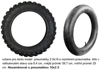Duše 2.50 x 10 - Pneu 2,5x10 - kopie